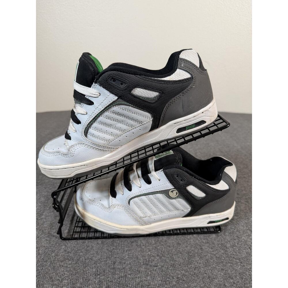 DVS Paradox FA JR Shoes Size 8 White Black Skateboarding Low Top Sneakers